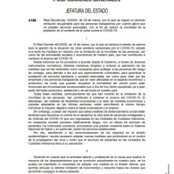 Real Decreto Ley 10-2020 de 29 de marzo